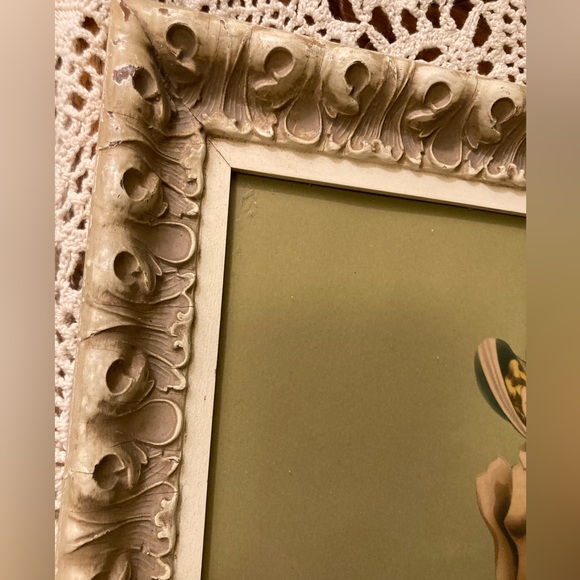 1940s Framed Turner Half-Tone Art Wall Gallery Decor - Green, Large, 15.5x17.5 - Picture 6 of 17